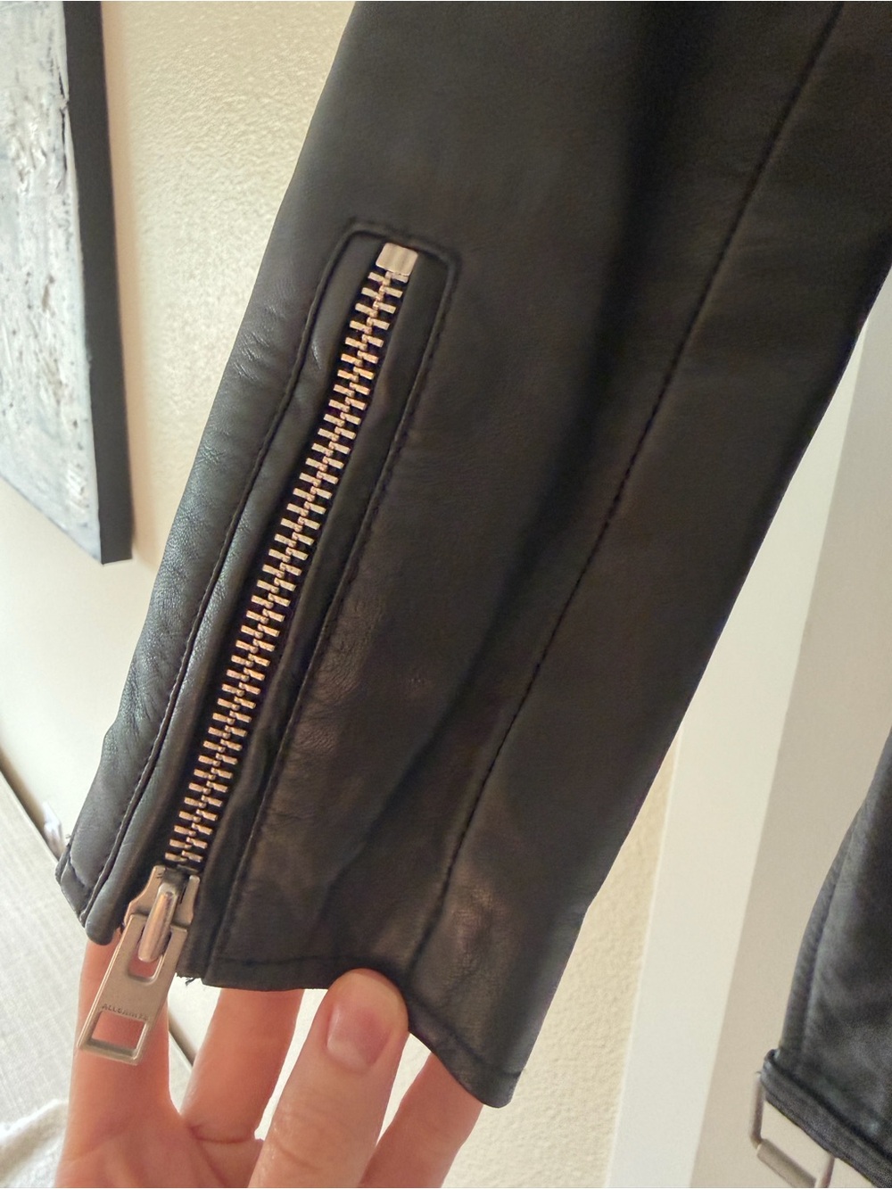 All Saints Leather Jacket - Picture 3 of 5